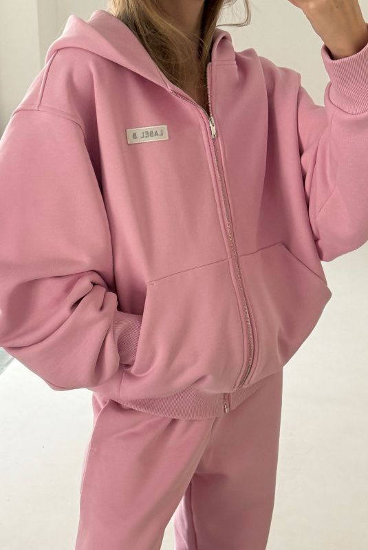 Худи на молнии LIGHT PINK