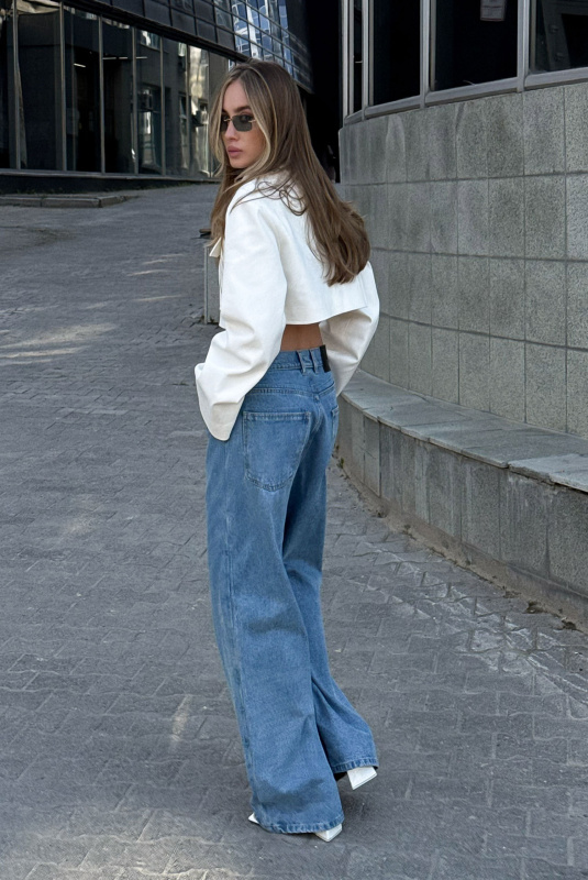 Рубашка укороченная белый ULLA & LABEL .B