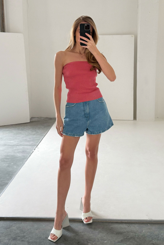 Топ-бандо вязаный LIGHT PINK