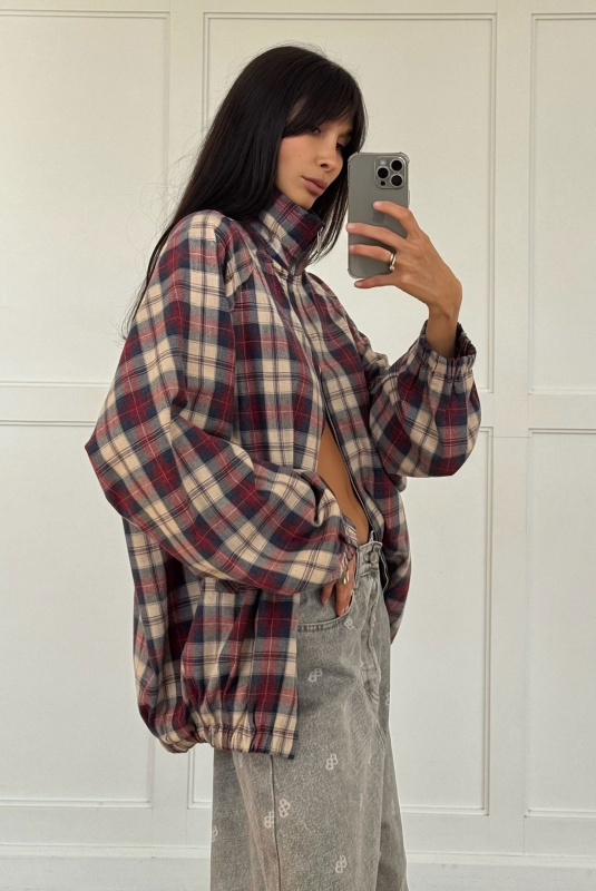 Олимпийка в клетку