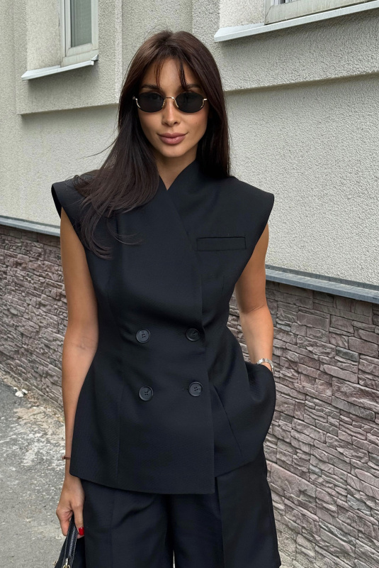 Жилет "Stephanie" Черный