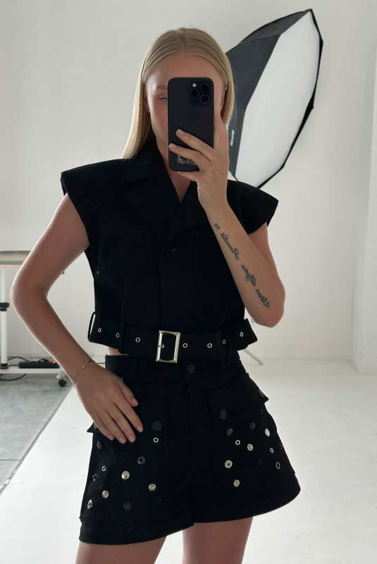 Шорты ''Metal Muse" Черный ULLA & LABEL .B