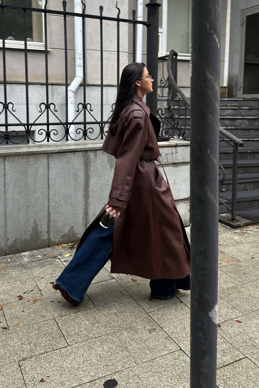 Тренч кожаный ULLA & LABEL .B Тренч кожаный ULLA & LABEL .B