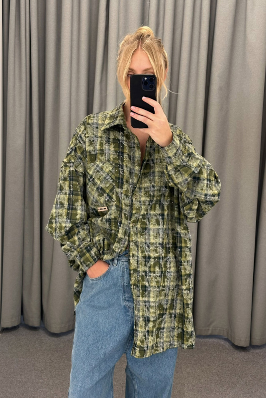 Рубашка FLAW DARK GREEN