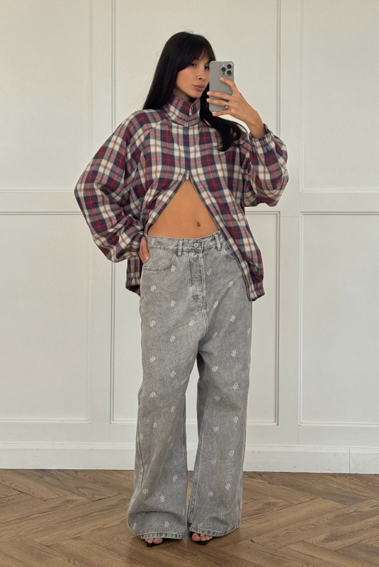 Олимпийка в клетку