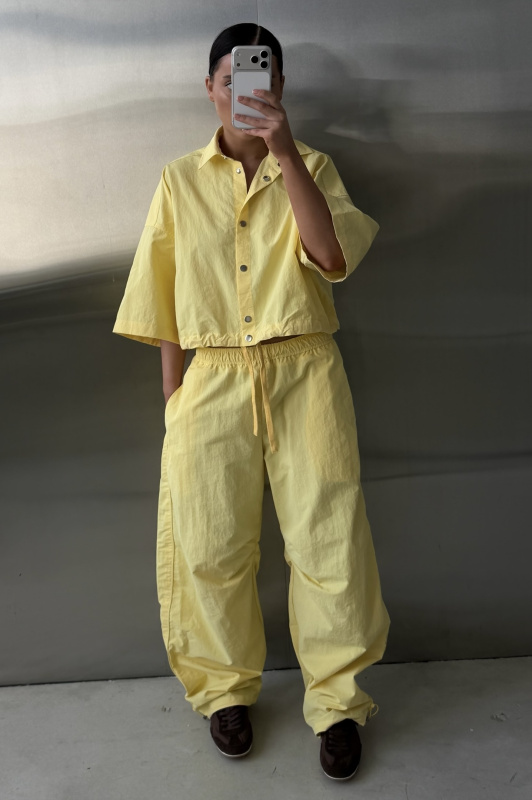 Брюки «бананы» плащевые